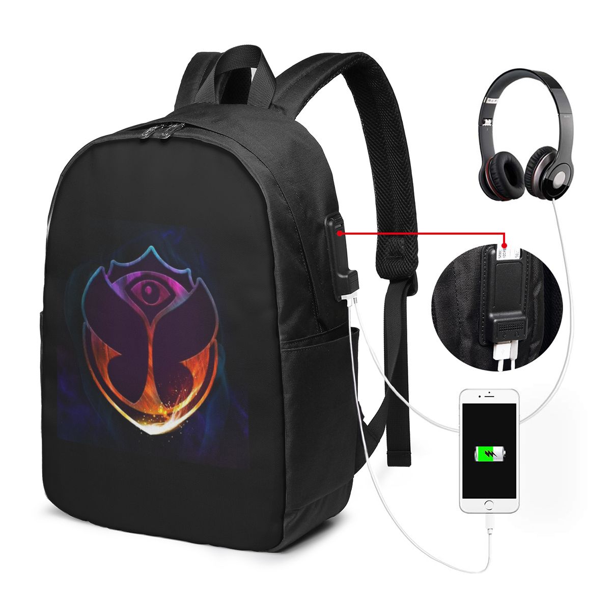 Women Bags Laptop - Tomorrowland Butterfly Backpack Travel Notebook Bag