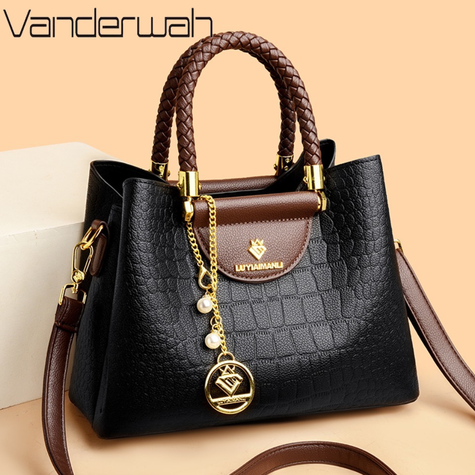 Women Bags In Sale - Woven Handle Genuine Brand High Quality