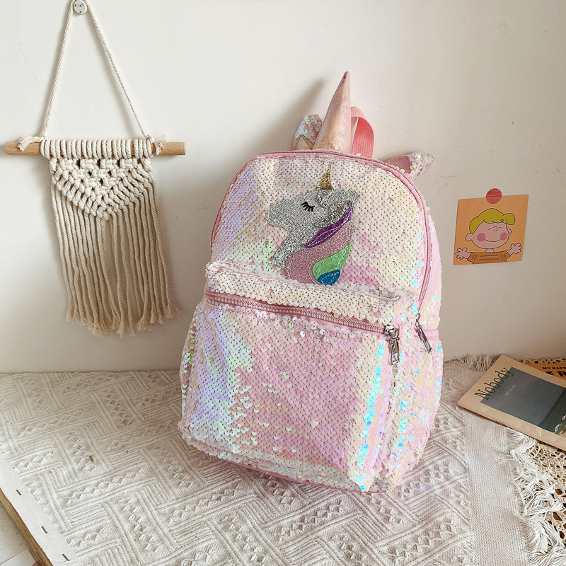 Sequin Unicorn Backpack Pink S - Mini Backpack Women review and price