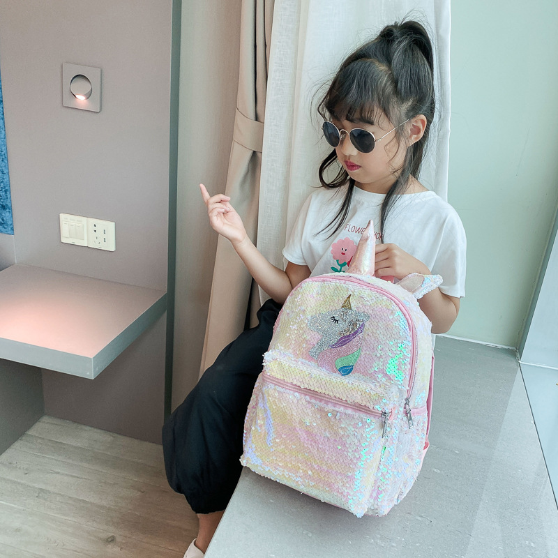 Sequin Unicorn Backpack Pink S - Mini Backpack Women review and price