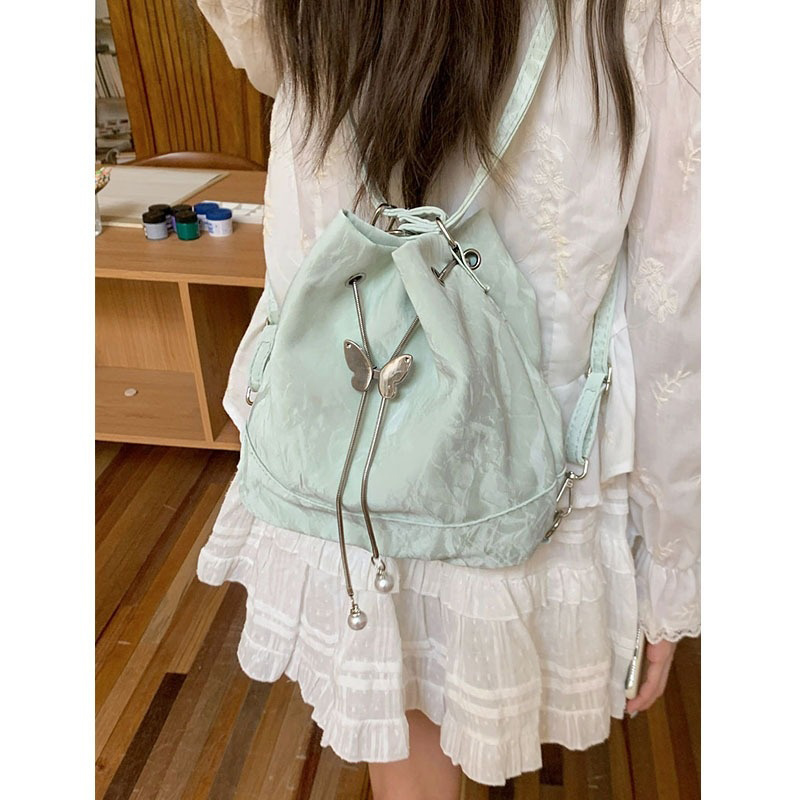 Women Mint Green Butterfly Dra - Mini Backpack Women review and price