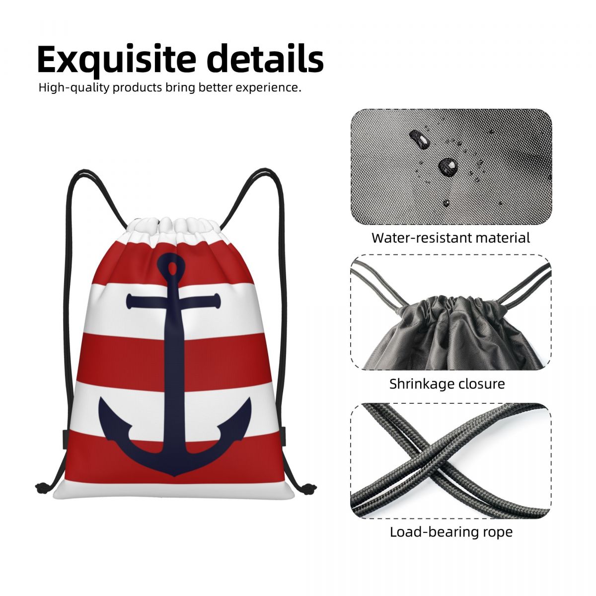 Nautical Navy Blue Anchor On R - Women'S Yoga Bags review and price