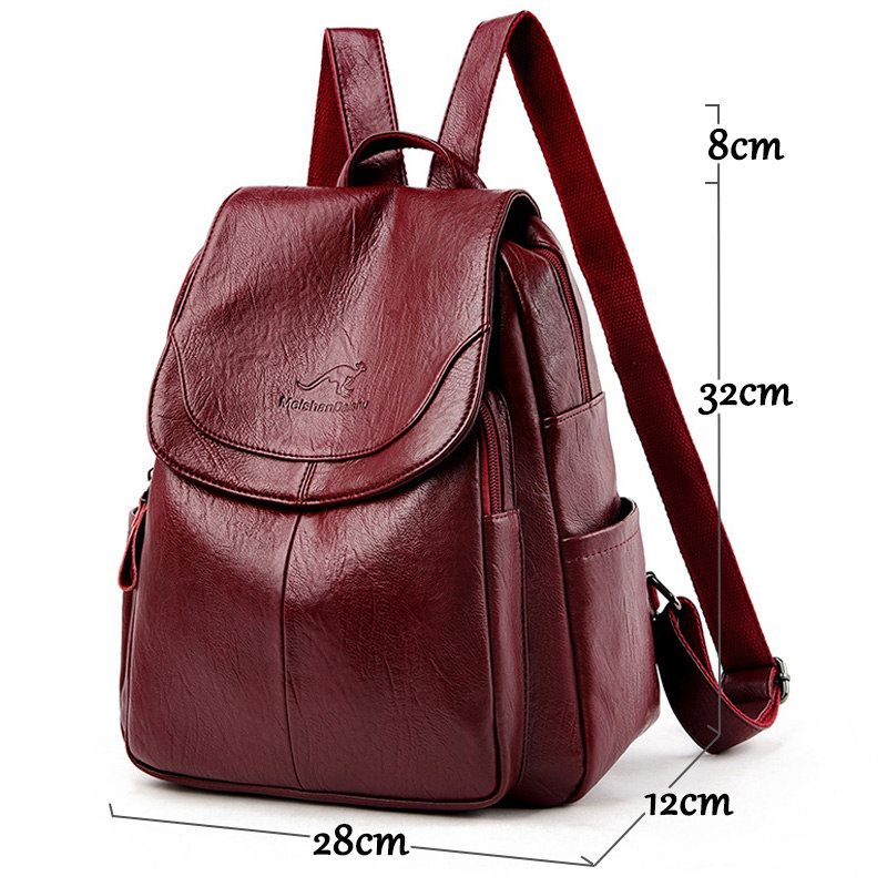 Vintage Soft Leather Backpack  - Women Bags In Sale review and price