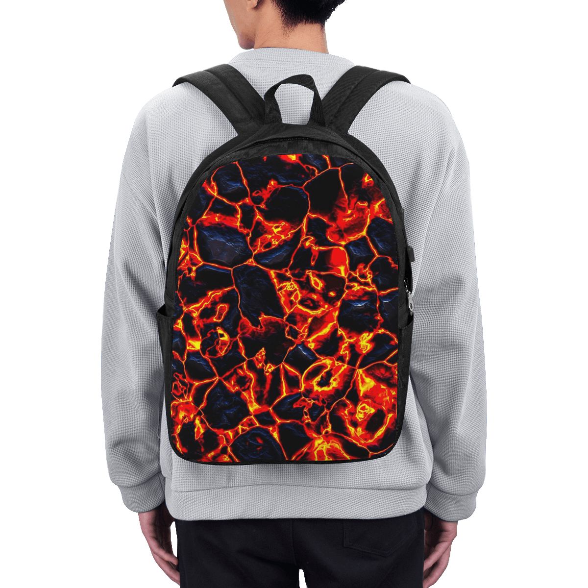 Magma Volcano Lava Fire Backpa - Women Bags Laptop review and price