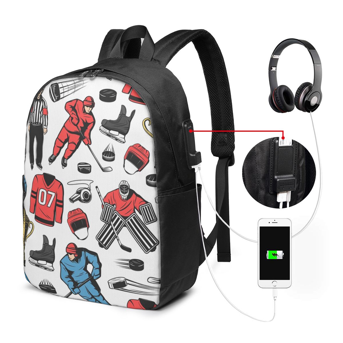 Ice Hockey Players On Rink Bac - Women Bags Laptop review and price