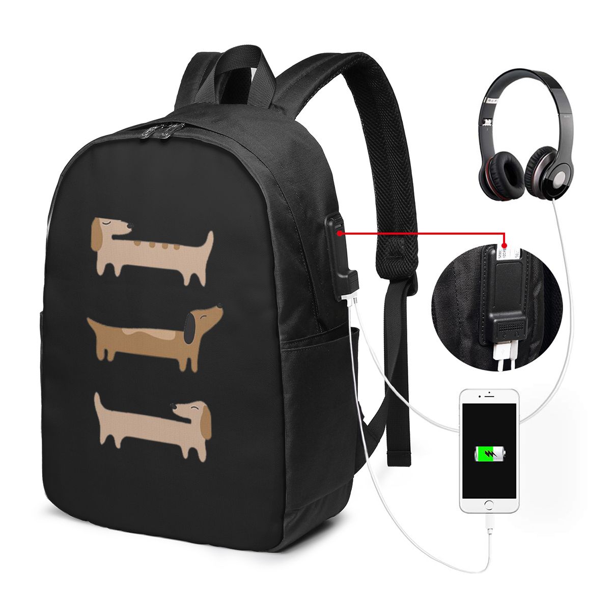 Home Decor - Dachshund Backpac - Women Bags Laptop review and price