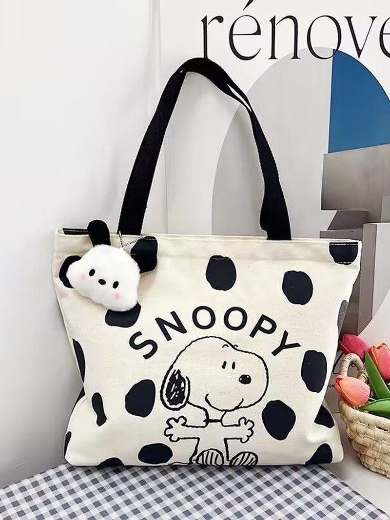 Cartoon Snoopy Canvas Shoulder - Women Bags Dkny review and price