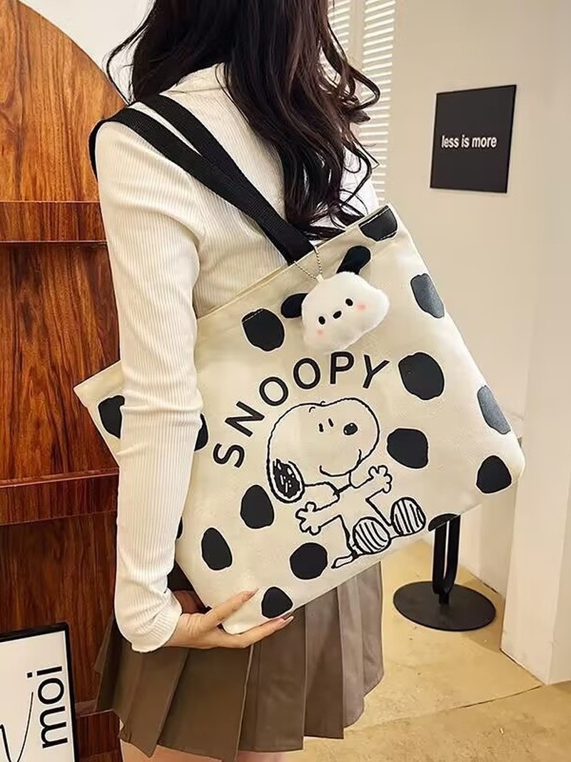 Cartoon Snoopy Canvas Shoulder - Women Bags Dkny review and price