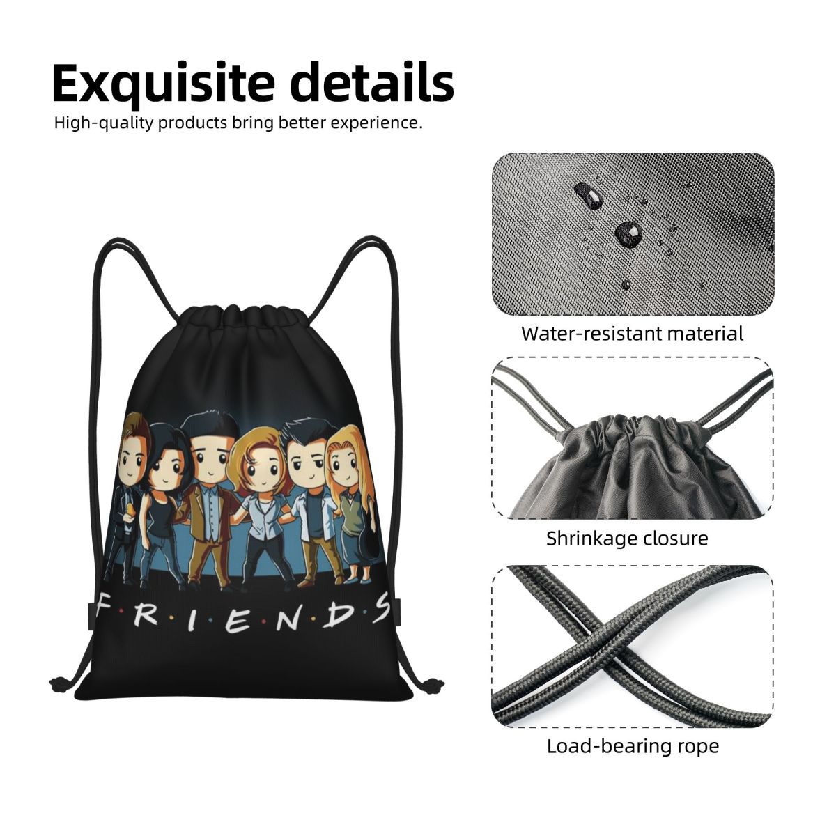 Custom Friends Characters Cart - Women'S Yoga Bags review and price