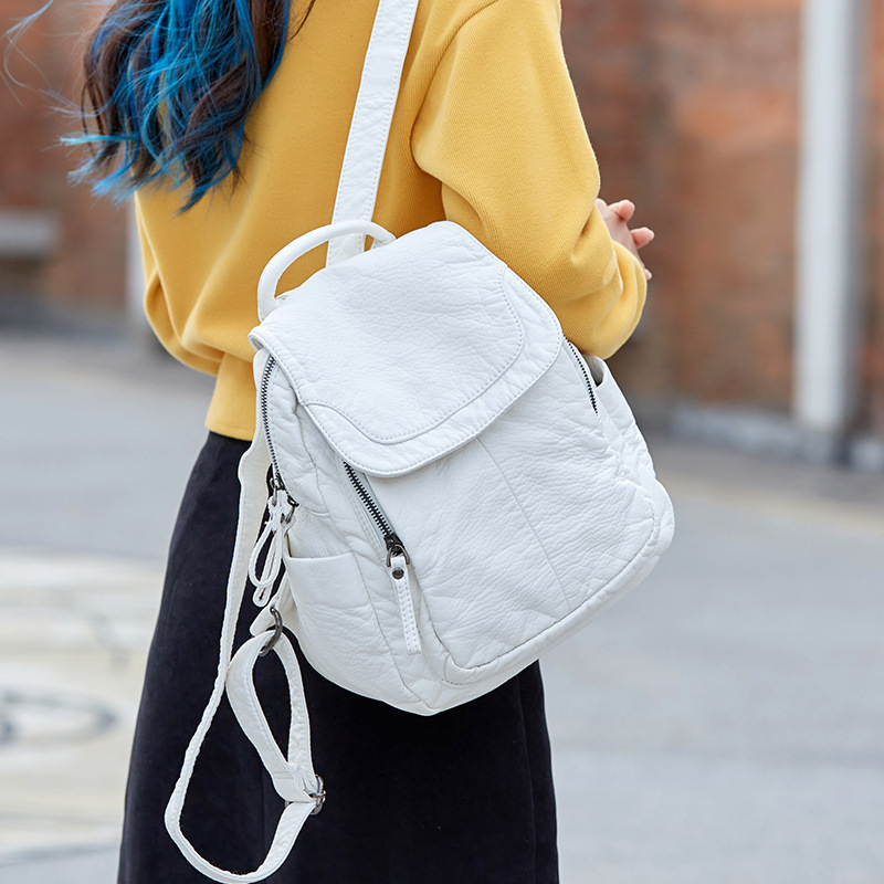 Women's Backpack White Washed  - Women Bags In Sale review and price