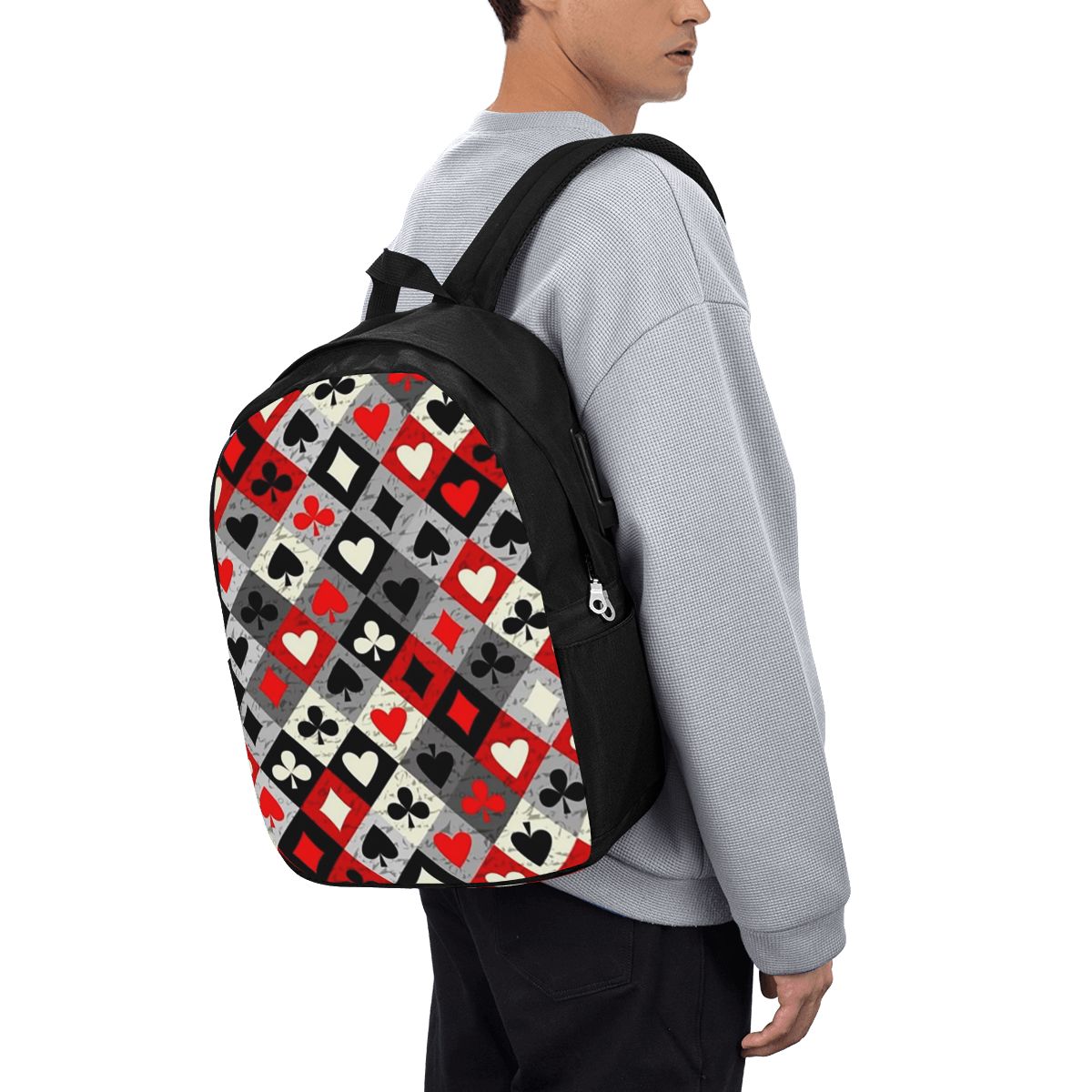 Playing Cards Poker Print Back - Women Bags Laptop review and price