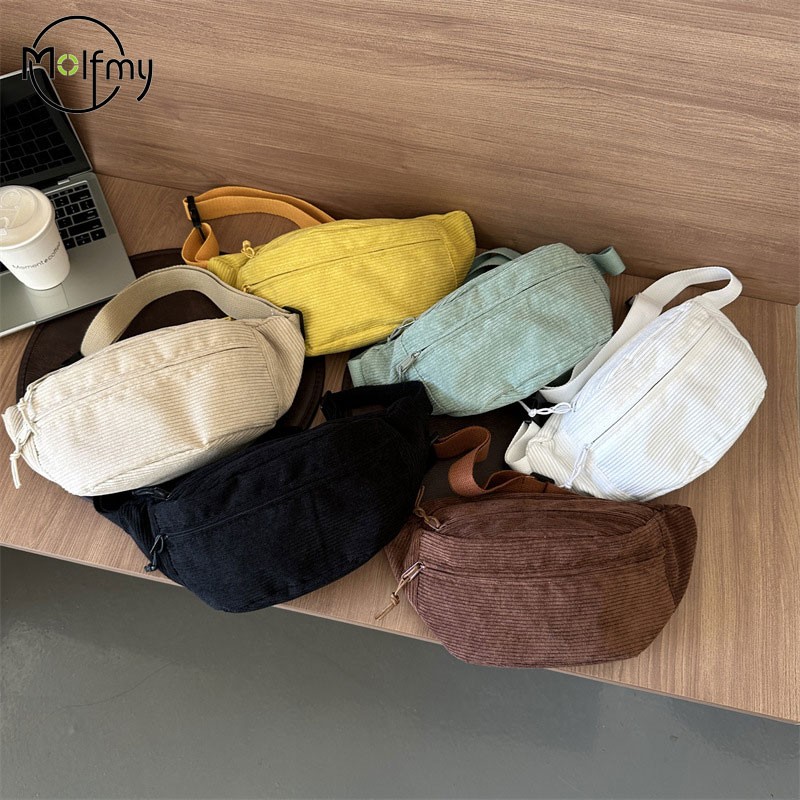 Women Waist Bag Corduroy Stude - Women'S Bum Bags review and price