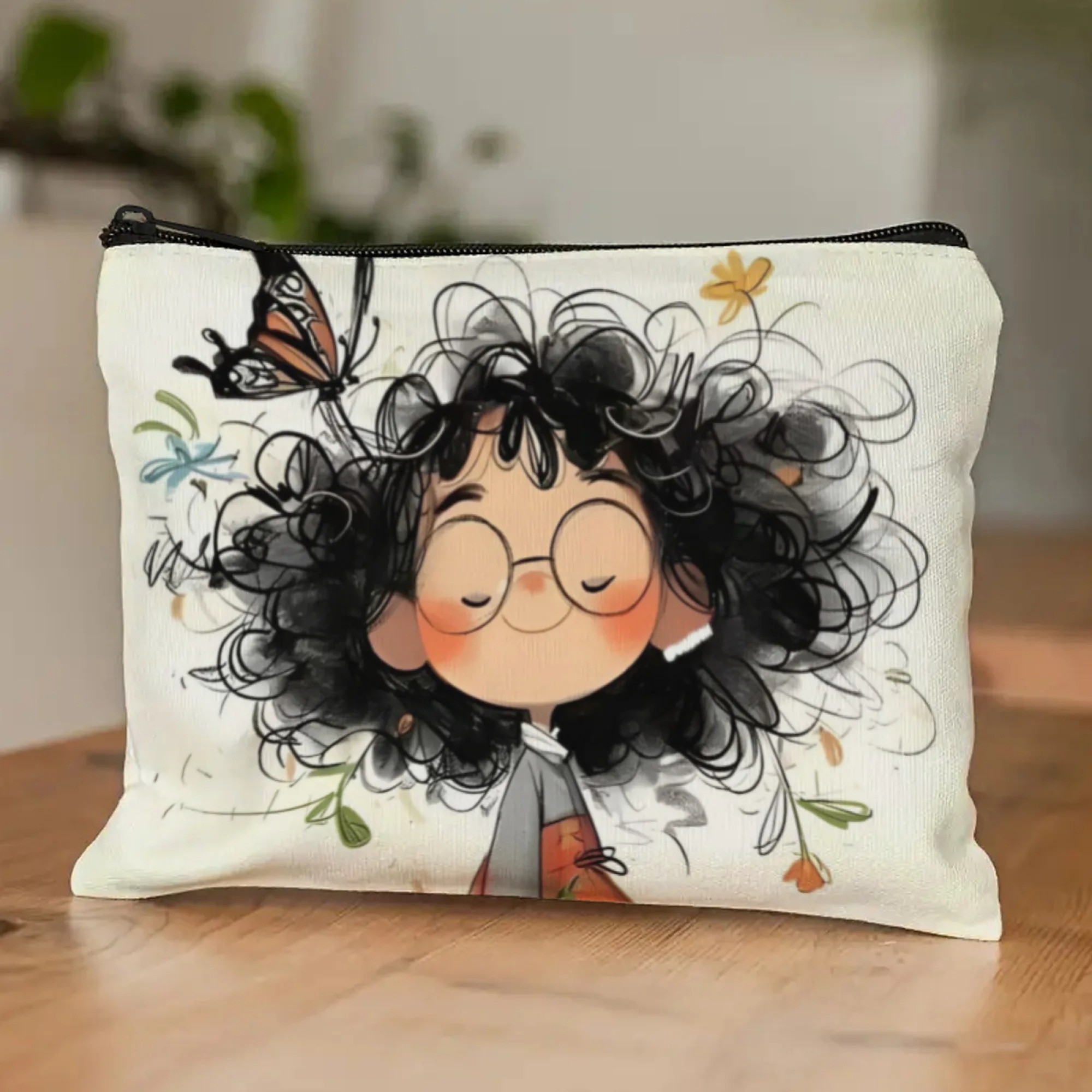 Cartoon Girl Makeup Bag Zipper - Women Bags And Purses review and price