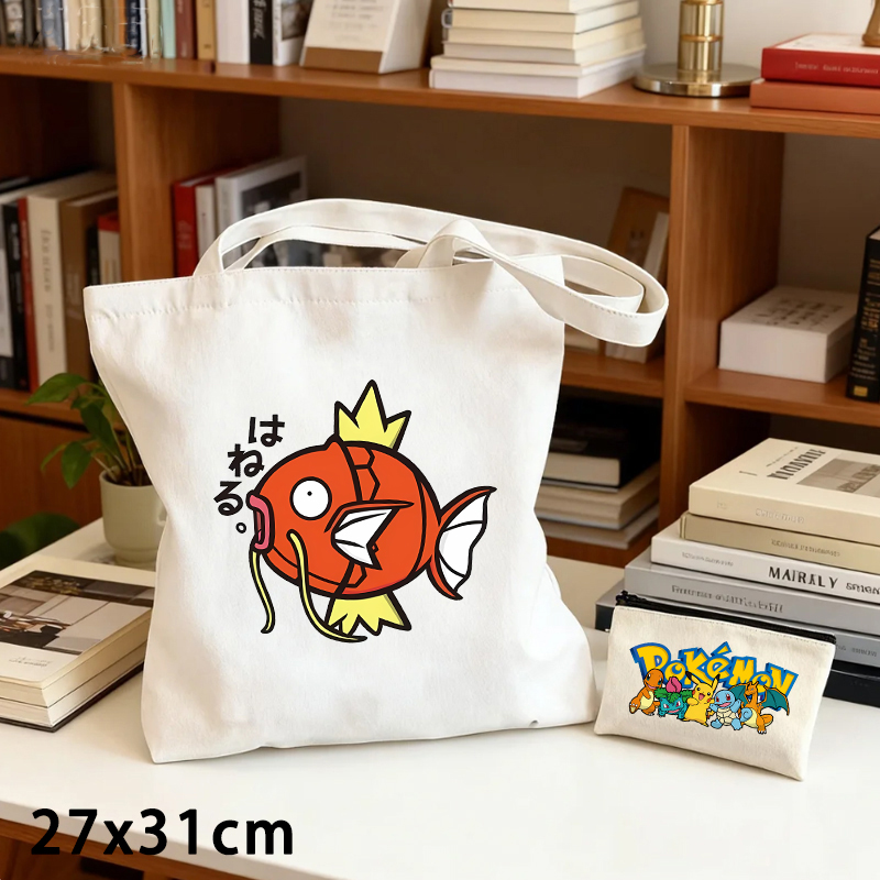 2PCS Pokemoned Canvas Bag and  - Women Bags And Purses review and price