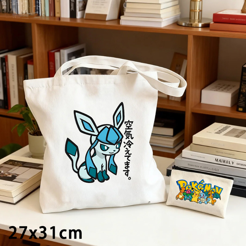 2PCS Pokemoned Canvas Bag and  - Women Bags And Purses review and price