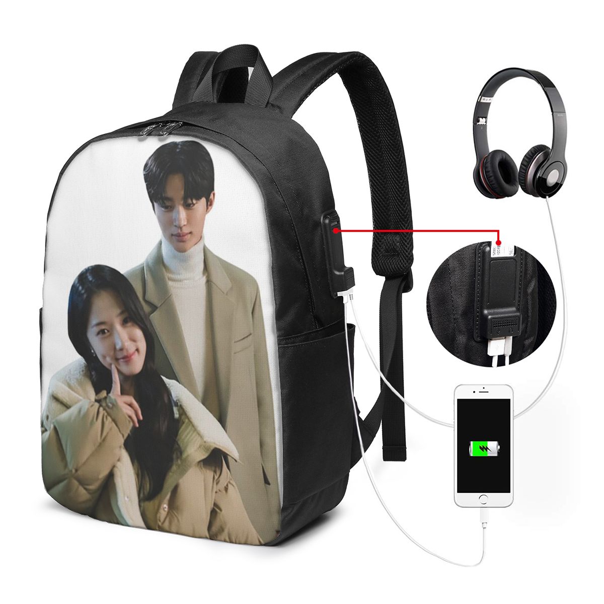 Lovely Runner Kdrama Fanart Ba - Women Bags Laptop review and price